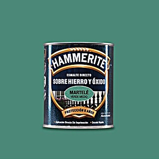 Hammerite Esmalte para metal Hierro y Óxido (Verde, 750 ml, Martelé)