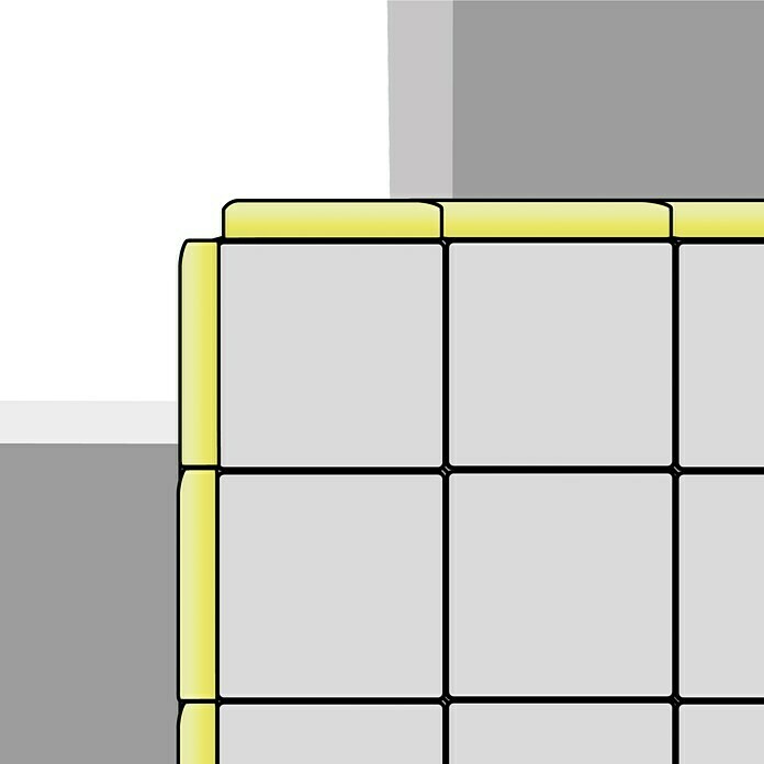 Fuchs Design Perfil de bloques de vidrio (Negro, 18 x 8 cm, Vidrio)