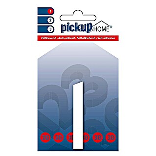 Pickup 3D Home Hausnummer Rio (Höhe: 6 cm, Motiv: 1, Weiß, Kunststoff, Selbstklebend)