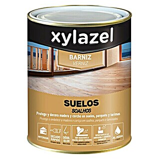 Xylazel Barniz para suelos de madera al Agua (Incoloro, 750 ml, Brillante)