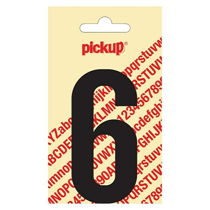Pickup Etiqueta adhesiva (Motivo: 6, Negro, Altura: 90 mm)