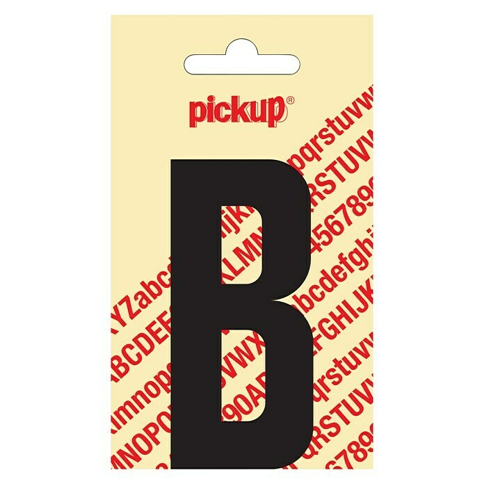 Pickup Etiqueta adhesiva (Motivo: B, Negro, Altura: 90 mm)