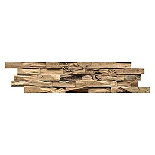 Indo Holzpaneel 3D Wall Beachwood Nature (Hevea, 610 x 150 x 10 mm, 10 Paneele)