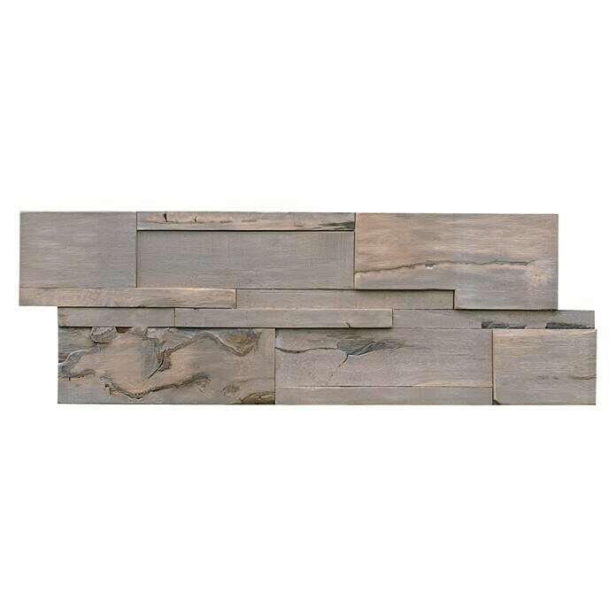 Indo Holzpaneele 3D Wall Driftwood Molucca Sea (Hevea, 560 x 200 x 10 mm, 9 Paneele)