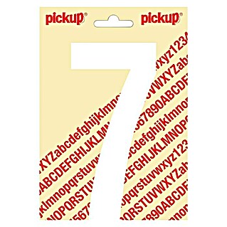 Pickup Sticker (Motief: 7, Wit, Hoogte: 150 mm)