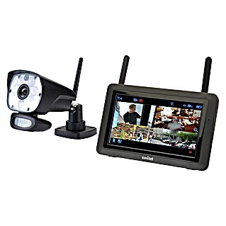 Switel Überwachungskamera-Set HSIP 6000 (Geeignet für: Bis zu 4 Kameras, Funk)