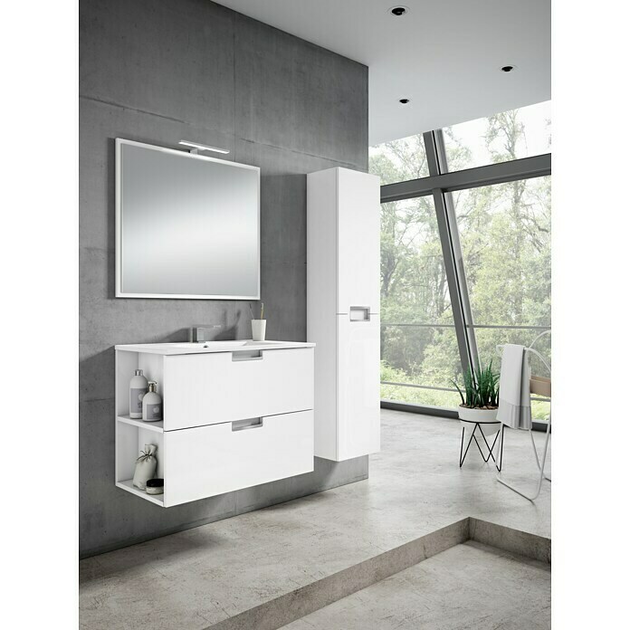 Mueble de lavabo Line (L x An x Al: 46 x 80 x 60 cm, Blanco) | BAUHAUS