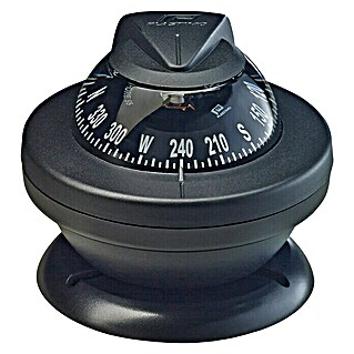 Plastimo Kompass Offshore 55 (Durchmesser Rose: 55 mm, Geeignet für: Motorboote, Schwarz, Mit Steuerstrich)
