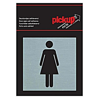 Pickup Sticker (Motief: Dames, l x b: 80 x 80 mm)