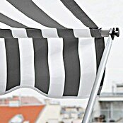Sunfun Tenda s nosačem (Sivo / bijelo, Širina: 2,5 m, Izvlačenje: 1,3 m)