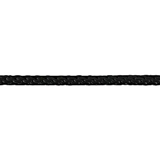 Stabilit PP-touw, per meter (Diameter: 6 mm, Polypropyleen, Zwart, 24-voudig spiraalgevlochten)