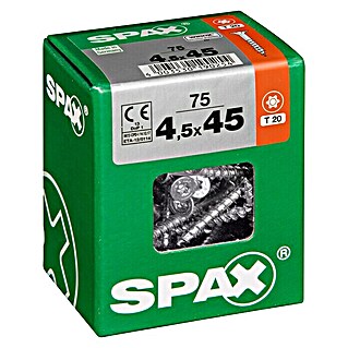 Spax Tornillo universal T-Star plus (Ø x L: 4,5 x 45 mm, Superficie WIROX, T-Star plus, 75 ud.)