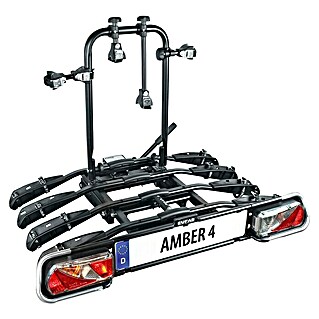 Eufab Fahrradträger Amber 4 (Geeignet für: 4 Fahrräder, Traglast: 60 kg, Passend für: Fahrzeuge mit Anhängerkupplung)