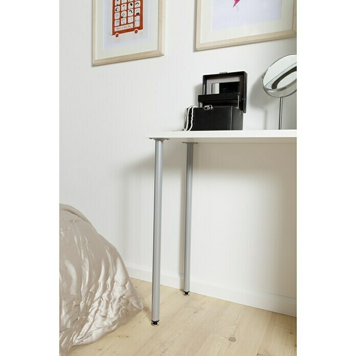 Element System Pata para muebles (Ø x L: 30 x 500 mm, Capacidad de carga: 50 kg, Blanco)