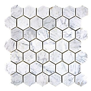 Mozaïektegel Hexagon Uni MOS HXN 2000 (29,8 x 30,5 cm, Wit, Mat)