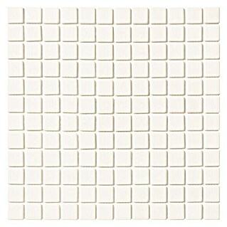 Palazzo Baldosa de mosaico Liso antideslizante (31,6 x 31,6 cm, Blanco)