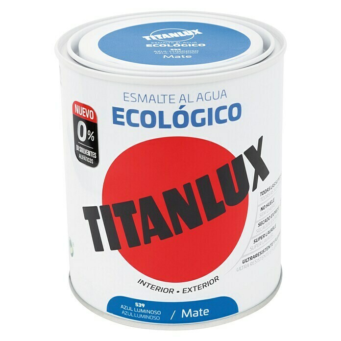 Titanlux Esmalte de color Eco Azul luminoso (750 ml, Mate)