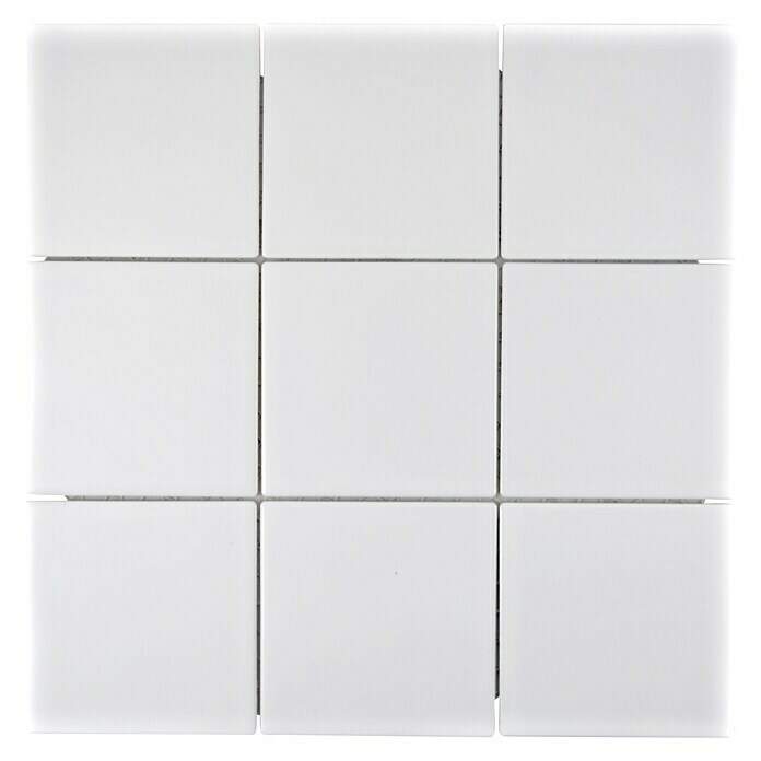 Mosaikfliese Quadrat Uni CQ 105 (29,8 x 29,8 cm, Weiß, Matt)