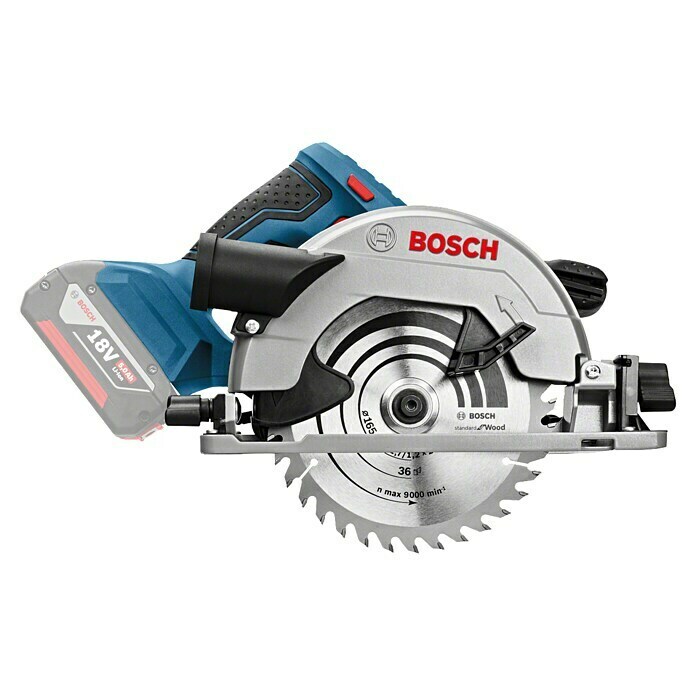 Bosch Professional Accuhandcirkelzaag (18 V, Excl. accu, Onbelast toerental: 3.400 tpm, Zaagblad: Ø 165 mm)
