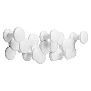Umbra Garderobenpaneel Bubble (L x B x H: 48,3 x 7,6 x 15,2 cm, Anzahl Haken: 5 Stk., Weiß)