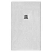 Plato de ducha Akron (L x An: 70 x 100 cm, Piedra artificial, Blanco)
