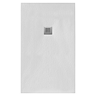 Plato de ducha Akron (L x An: 70 x 100 cm, Blanco)