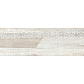 Revestimiento cerámico Jungle Wall Decor (20 x 60 cm, Beige/Marrón/Blanco, Mate, Estilo madera)