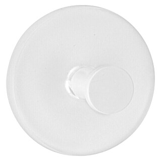 Inofix Colgador adhesivo 2311 (2 ud., Plástico, Blanco, Redonda)