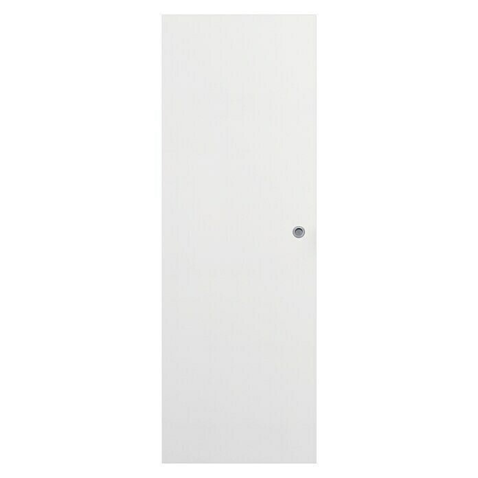 Puerta corredera de madera alveolar Blanca con uñero (62,5 x 203 cm, Blanco, Alveolar)