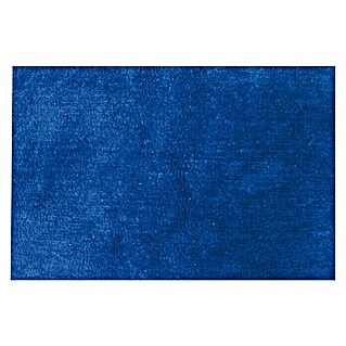 MSV Alfombra para baño (45 x 70 cm, Azul oscuro, 100% algodón)