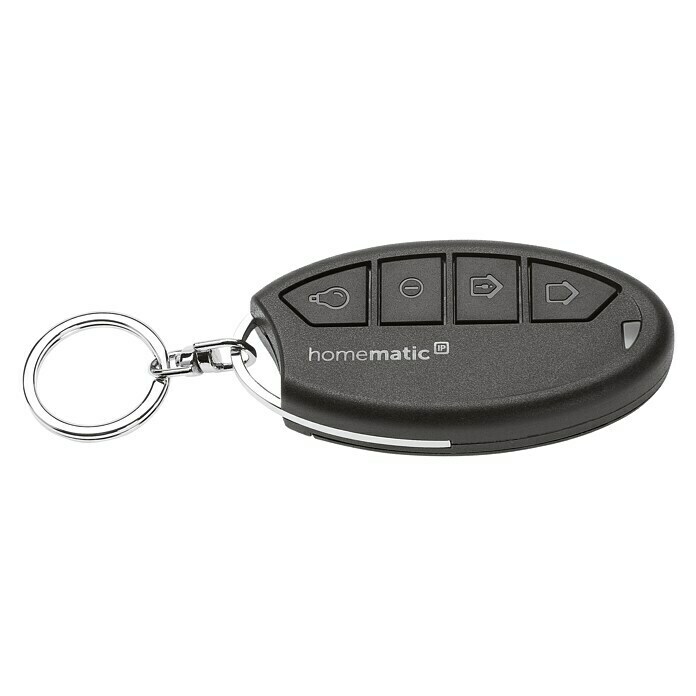 Homematic IP Funkfernbedienung Schlüsselanhänger Alarm (Schwarz, 14 x 38 x 75 mm)