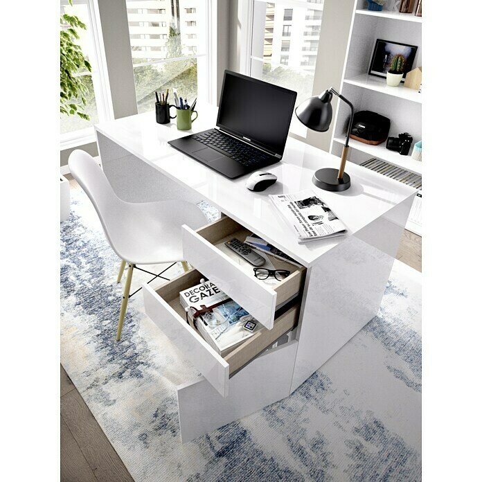 Mesa de escritorio Shiro (L x An x Al: 50 x 139 x 75 cm)