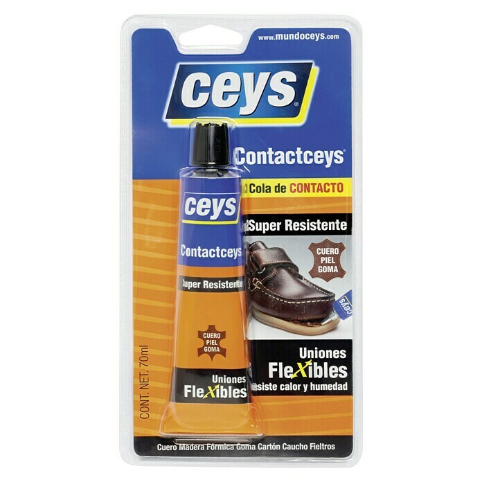 Ceys Adhesivo de contacto (75 ml, Para exterior)