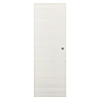 Solid Elements Puerta corredera de madera Fresno Eslovenia (72,5 x 203 cm, Blanco, Maciza, Con uñero)
