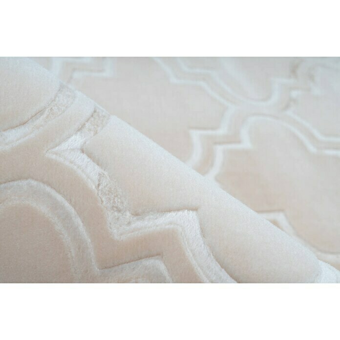 Kayoom Kurzflorteppich Monroe I (Creme, 230 x 160 cm, 100 % Polyester)