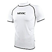 Seac Sub Camiseta térmica T-Sun Short para hombre (XL, Blanco/Negro)