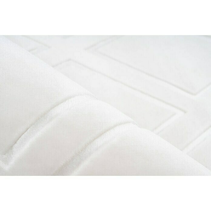 Kayoom Kurzflorteppich Monroe III (Weiß, 290 x 200 cm, 100 % Polyester)