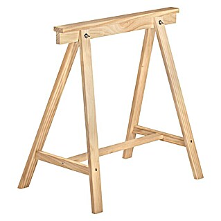 Astigarraga Caballete de madera (Peso máximo admitido: 400 kg con 2 caballetes de madera, Altura: 72 cm, Pino, Natural)