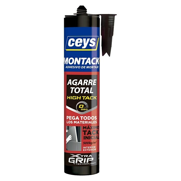 Ceys Adhesivo para montaje Montack High tack (Crema, 450 g)