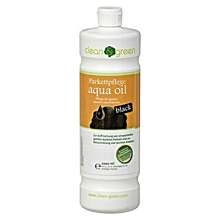 Clean & Green Parkettpflege aqua oil black (1 l, Geeignet für: Geöltes, dunkles Parkett)
