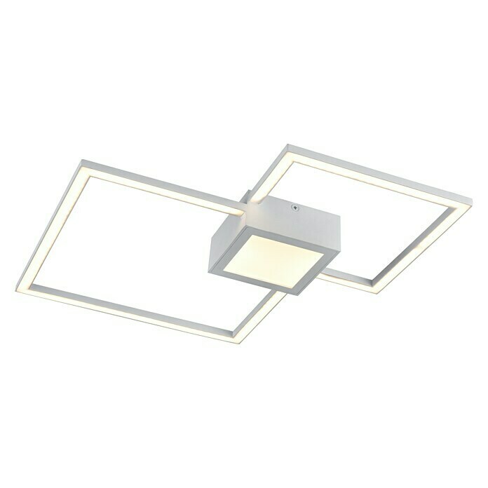 Tween Light Plafón LED Oronto (24 W, Plateado/Blanco, L x An x Al: 35 x 35 x 5 cm, Cuadrada)