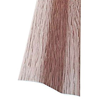 Rufete Perfil de desnivel Roble Blanco (1 m x 37 mm x 11 mm, PVC, Decorativa)