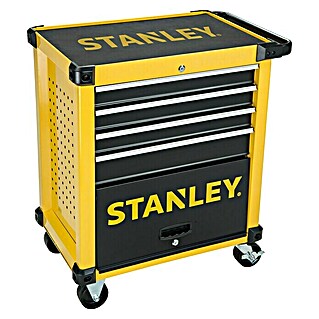 Stanley Werkstattwagen (L x B x H: 68 x 85,5 x 47, Stahl, Gelb/Schwarz, Ohne Werkzeug)