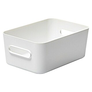 SmartStore Aufbewahrungsbox Compact (L x B x H: 29,5 x 19,5 x 12 cm, Kunststoff, Weiß)