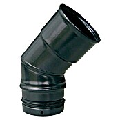 Codo para tubos (80 mm, 45°, Esmaltado, Negro)