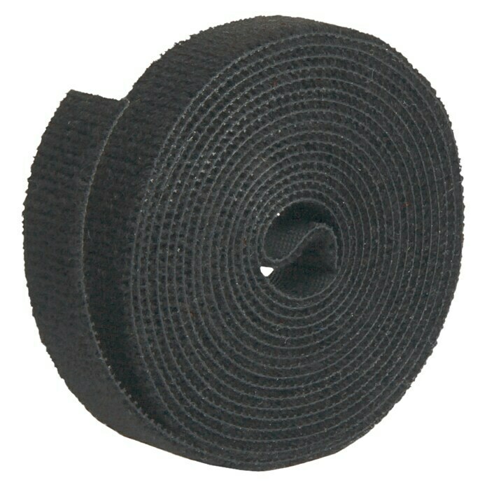 Label The Cable Klittenband Roll Strap (Zwart, 3 m x 16 mm x 2 mm)