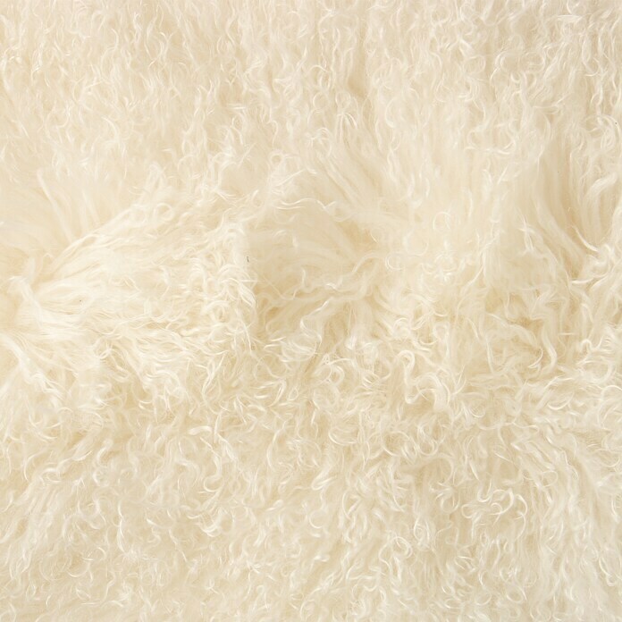 Esbeco Deko-Tibetschaffell (Weiß, 100 x 70 cm, 100 % Echtfell)