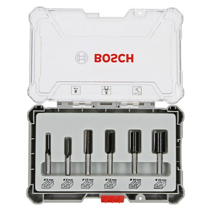 Bosch Frezenset (6-delig, Diameter schacht: 8 mm)