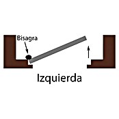 Puerta interior Nogal (72,5 x 203 cm, Apertura: Izquierda, Nogal, Macizo)