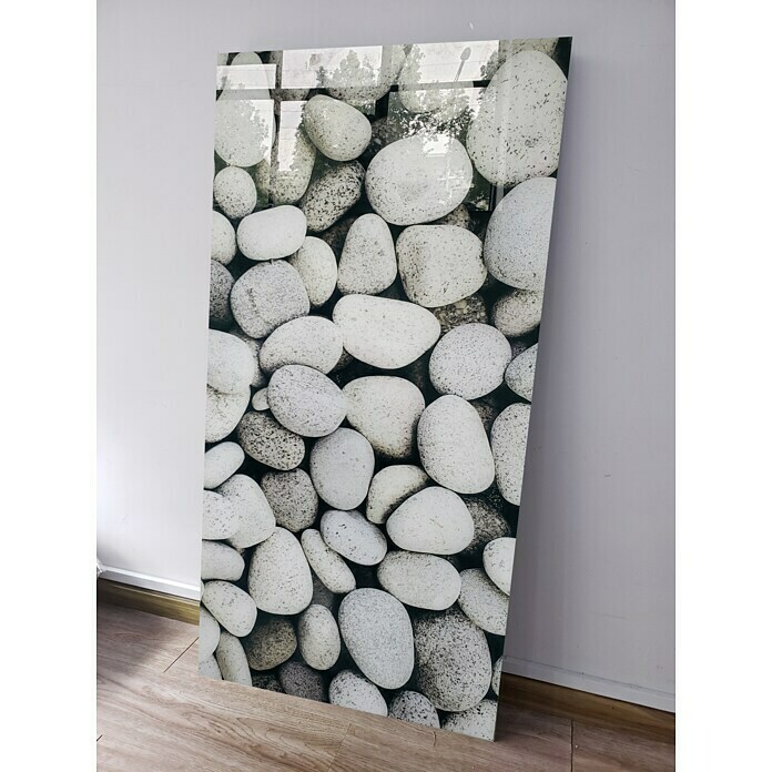 Papermoon Infrarot-Glasheizkörper Pebbles (60 x 120 cm, 750 W)